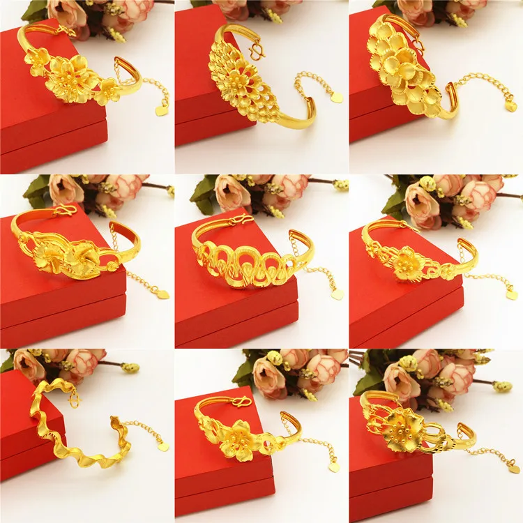 Luxurious and versatile 9999 24K Real Gold Bracelet for Women's Wedding Jewelry Sandblasted Flower Opening Bracelet
Luxurious and versatile 9999 24K Real Gold Bracelet for Women's Wedding Jewelry Sandblasted Flower Opening Bracelet
