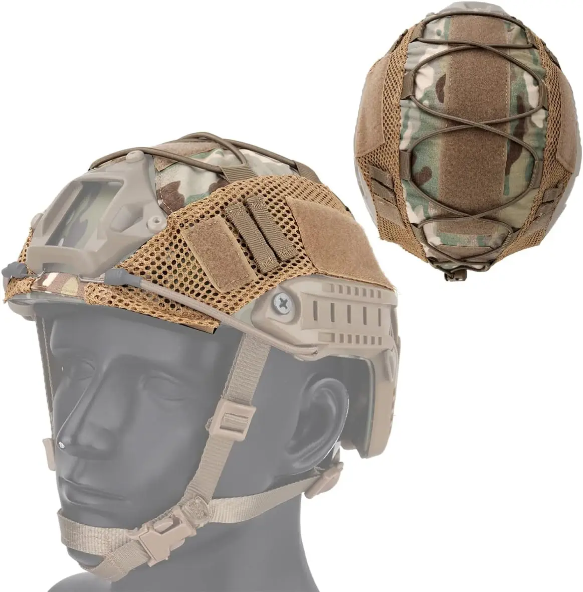 Fast MH PJ BJ Helmet Tactical Camouflage Helmet Cover Airsoft Paintball Helmet Headdress Cover Accessories with Elastic Straps
Fast MH PJ BJ Helmet Tactical Camouflage Helmet Cover Airsoft Paintball Helmet Headdress Cover Accessories with Elastic Straps