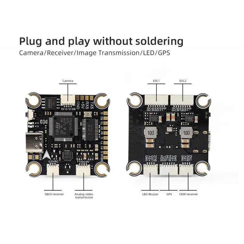 Контроллер полета HGLRC SPECTER F460 Stack F405 V2 MPU6000 BLHELI_S 60A 4in1 ESC 30X30mm 2-6S для FPV Freestyle Drone
Контроллер полета HGLRC SPECTER F460 Stack F405 V2 MPU6000 BLHELI_S 60A 4in1 ESC 30X30mm 2-6S для FPV Freestyle Drone