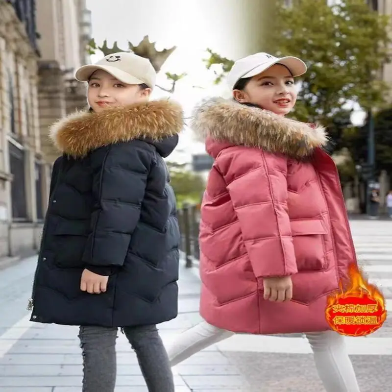 2025 Girls Padded Jacket Autumn Winter Solid Color Warm Coat Hooded Outerwear Comfortable Children Clothing 4-12 Years Old
2025 Girls Padded Jacket Autumn Winter Solid Color Warm Coat Hooded Outerwear Comfortable Children Clothing 4-12 Years Old