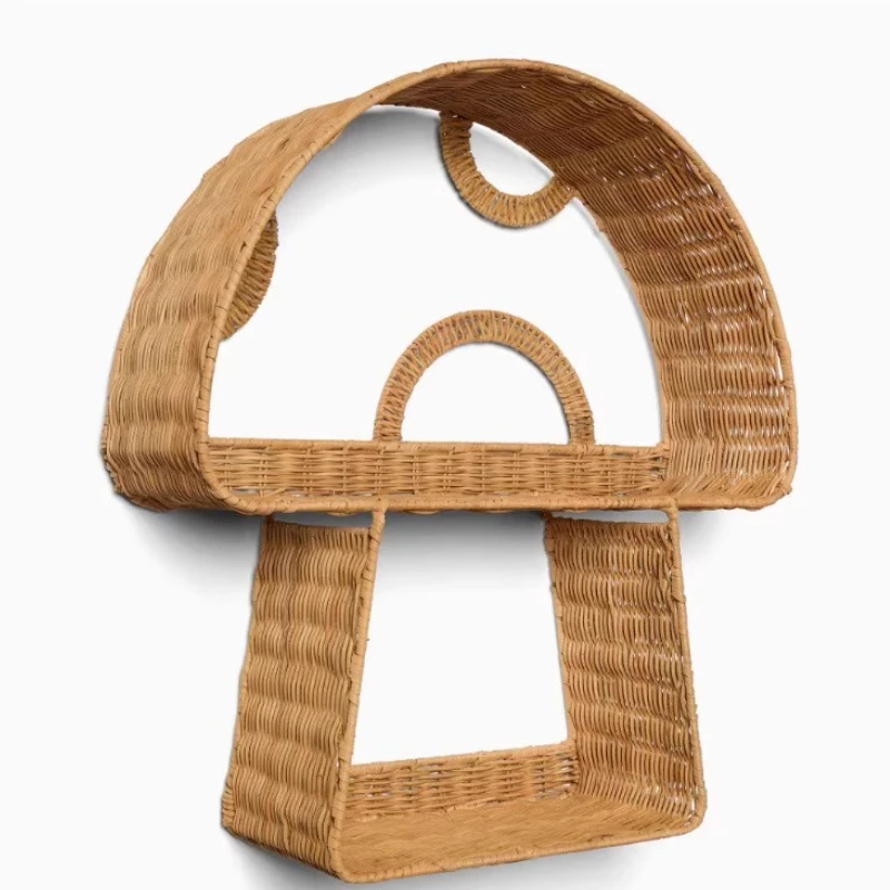  Настенная полка в стиле бохо, стеллаж из ротанга ручной работы, подвесной органайзер в форме гриба, креативный домашний декор для гостиной, спальни
Настенная полка в стиле бохо, стеллаж из ротанга ручной работы, подвесной органайзер в форме гриба, креативный домашний декор для гостиной, спальни