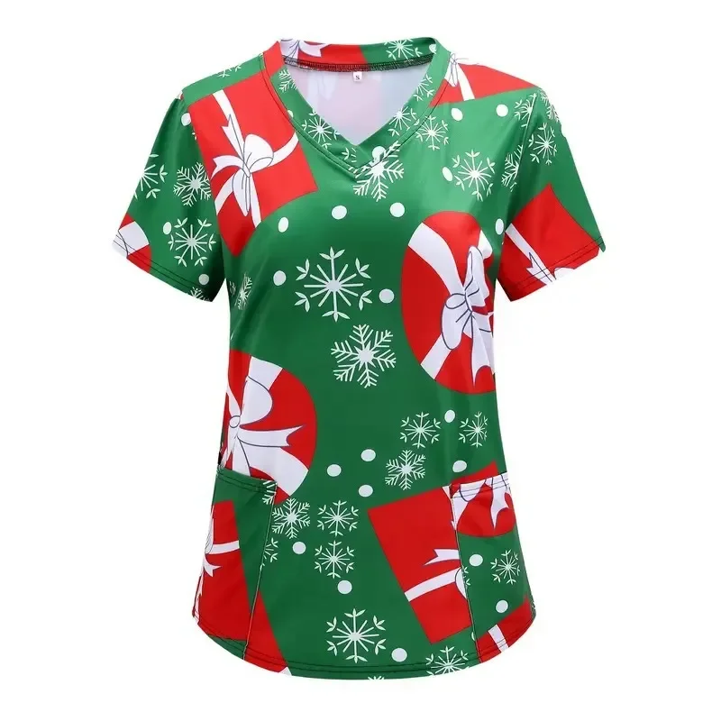 Customized Women's V-neck Shoulder Short Sleeved Medical Nurse Nursing Clothes Are Hot Selling for Christmas with 3D Printing
Customized Women's V-neck Shoulder Short Sleeved Medical Nurse Nursing Clothes Are Hot Selling for Christmas with 3D Printing