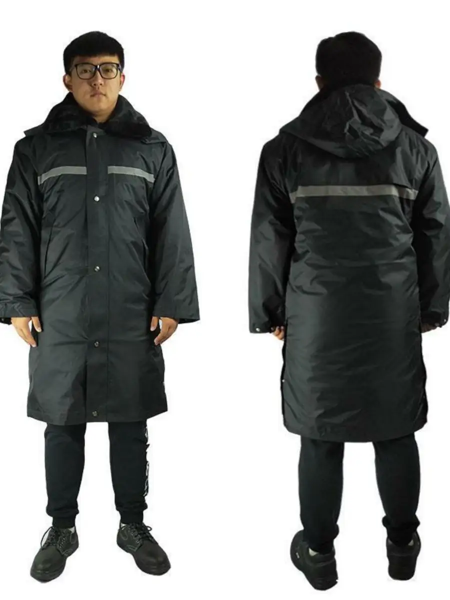 Thiened Reflective Work Cotton Jaet with Hat Detachable Inner Liner for Securi Personnel Winter Anti-Cold Warmth Clothing
Thiened Reflective Work Cotton Jaet with Hat Detachable Inner Liner for Securi Personnel Winter Anti-Cold Warmth Clothing