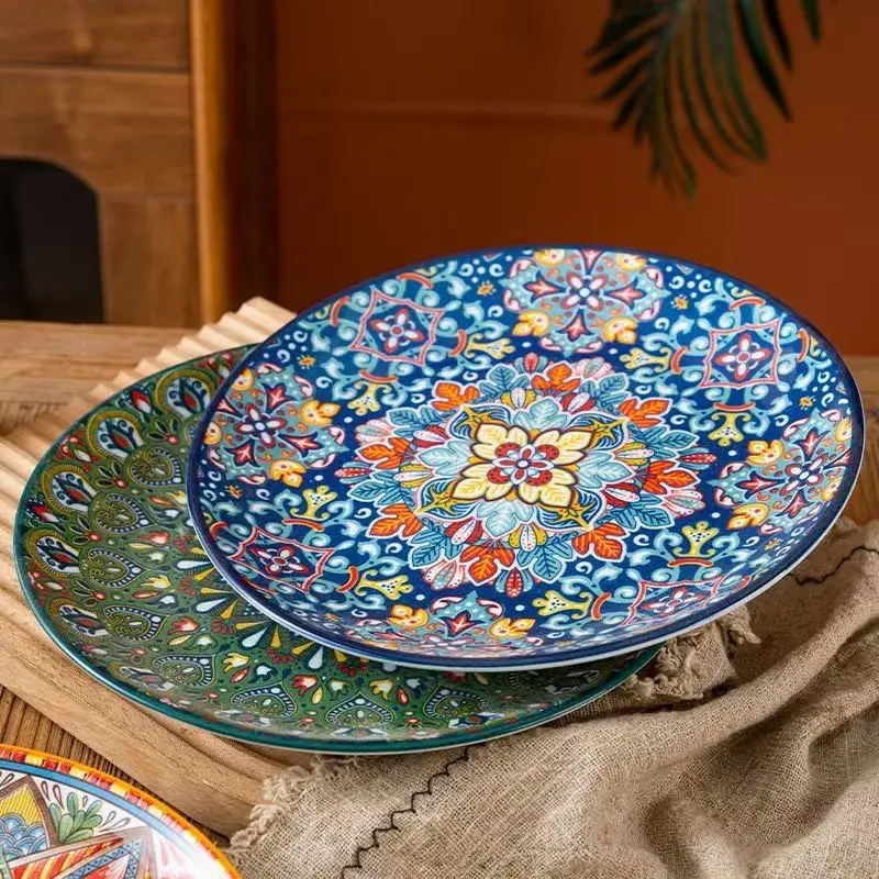 10in Ceramic Large Plate Steak Western Creative Breakfast Vegetable Home Restaurant Flat Shallow
10in Ceramic Large Plate Steak Western Creative Breakfast Vegetable Home Restaurant Flat Shallow