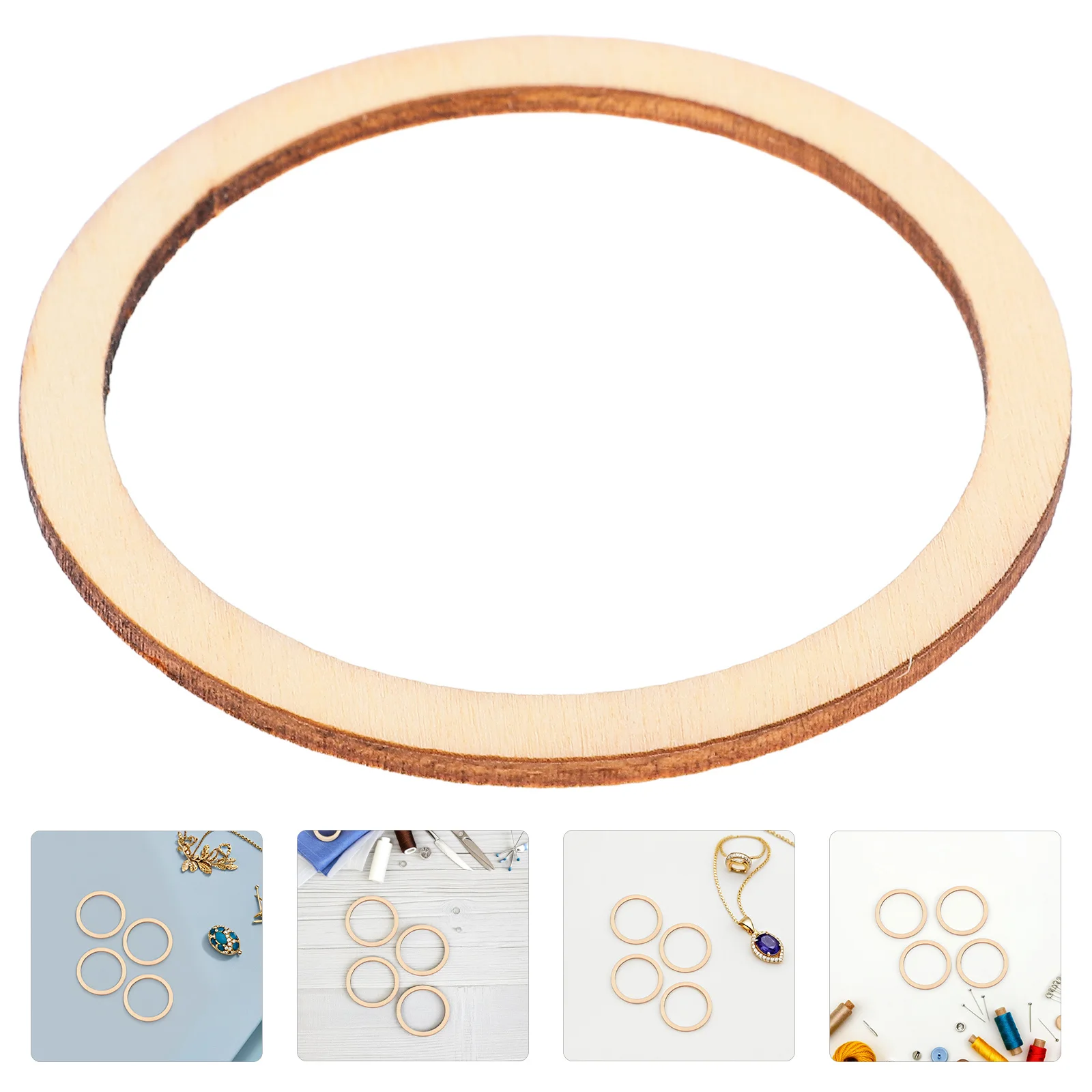 50Pcs Round Wooden Craft Accessories Hollowed Wood Slices Natural DIY Embellishments for Scrapbooking Decoupage Sign Making
50Pcs Round Wooden Craft Accessories Hollowed Wood Slices Natural DIY Embellishments for Scrapbooking Decoupage Sign Making