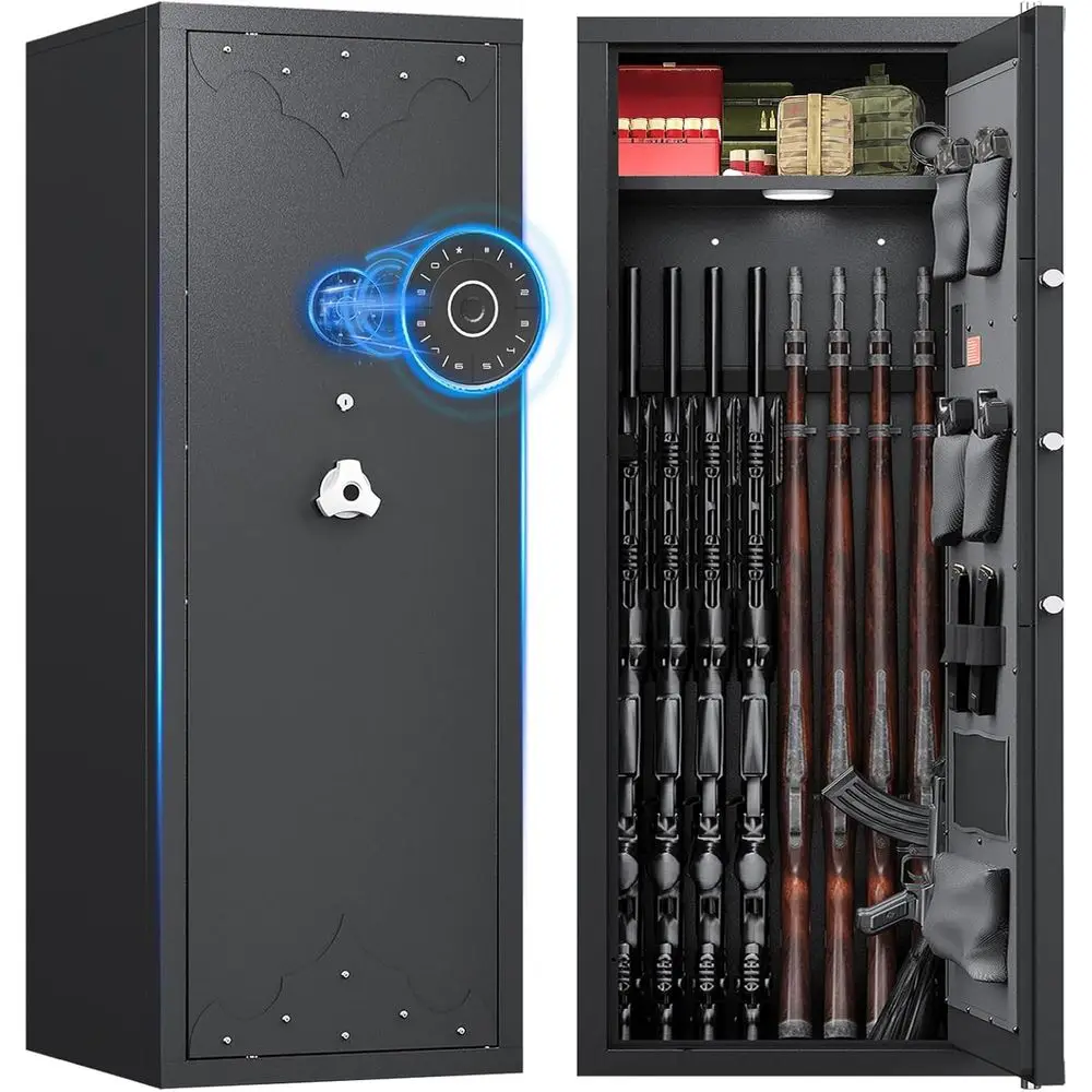 Large City Safe Digital Keypad Lock, Backup Keys, Adjustable Shelves, Heavy Duty Construction for Secure Firearms Storage
Large City Safe Digital Keypad Lock, Backup Keys, Adjustable Shelves, Heavy Duty Construction for Secure Firearms Storage