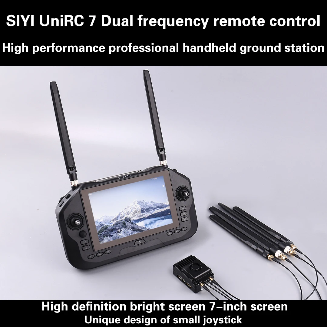 Портативная наземная станция SIYI UniRC 7 Pro: Умный контроллер с двумя частотными диапазонами 2.4 и 5 ГГц, 7-дюймовый экран 1080P, двухдиапазонное дистанционное управление
Портативная наземная станция SIYI UniRC 7 Pro: Умный контроллер с двумя частотными диапазонами 2.4 и 5 ГГц, 7-дюймовый экран 1080P, двухдиапазонное дистанционное управление