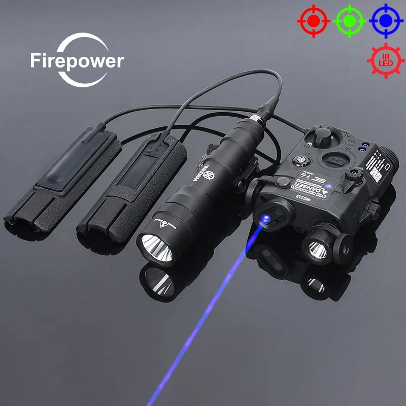 Tactical PEQ Laser Red Green Blue Laser IR Light M600 M600DF Flashlight 1400lumens White Light With Tail Card Slot Fit 20mm Rail
Tactical PEQ Laser Red Green Blue Laser IR Light M600 M600DF Flashlight 1400lumens White Light With Tail Card Slot Fit 20mm Rail