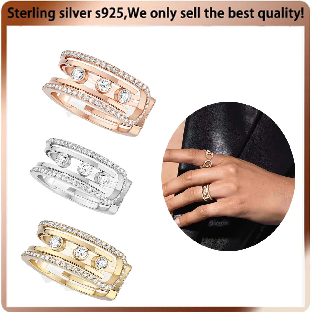 Open mouth ring with diamonds luxurious noble simple gift classic Meisska jewelry
Open mouth ring with diamonds luxurious noble simple gift classic Meisska jewelry