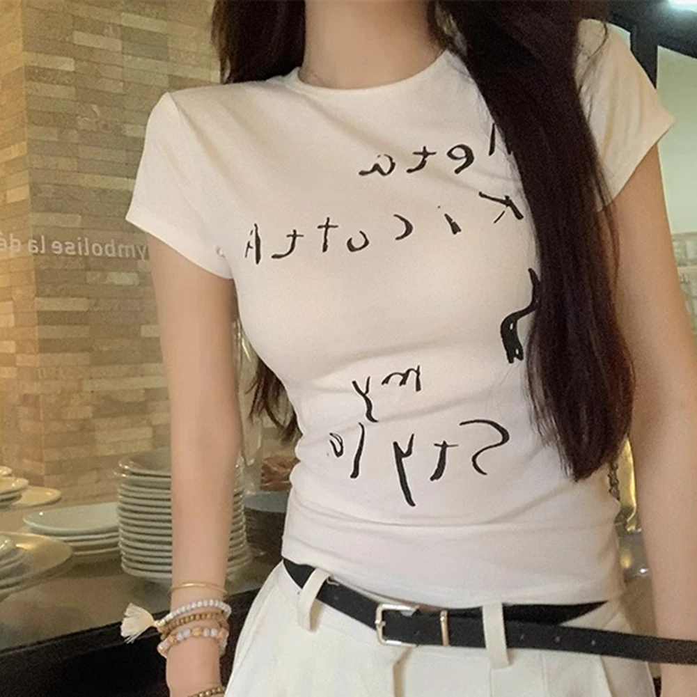 Casual Summer Style T-shirt For Women Women Casual Wear Casual Female Shirt Fashion Slim Tops Polyester Fabric
Casual Summer Style T-shirt For Women Women Casual Wear Casual Female Shirt Fashion Slim Tops Polyester Fabric