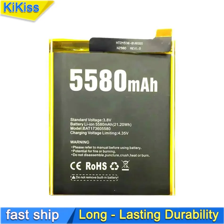 For Doogee S60 S60 Lite BAT17M15580 Fast Charging BAT173605580 Mobile Phone Battery 5580mAh
For Doogee S60 S60 Lite BAT17M15580 Fast Charging BAT173605580 Mobile Phone Battery 5580mAh