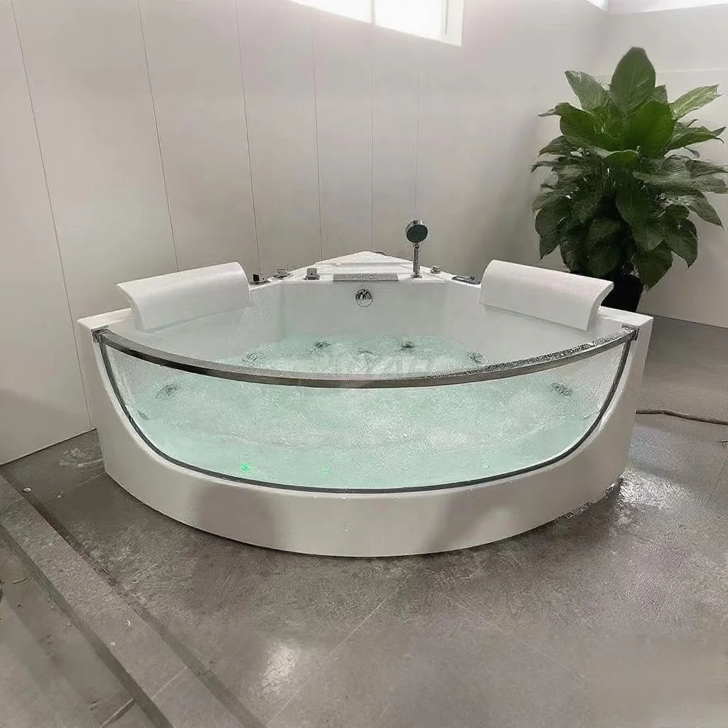 BAIYAO Corner Whirlpool Bathtubs Lazy Spas Waterfall Bathtub Indoor Jacuzzier Acrylic Bathtubs With Drainer Faucet For Villa
BAIYAO Corner Whirlpool Bathtubs Lazy Spas Waterfall Bathtub Indoor Jacuzzier Acrylic Bathtubs With Drainer Faucet For Villa