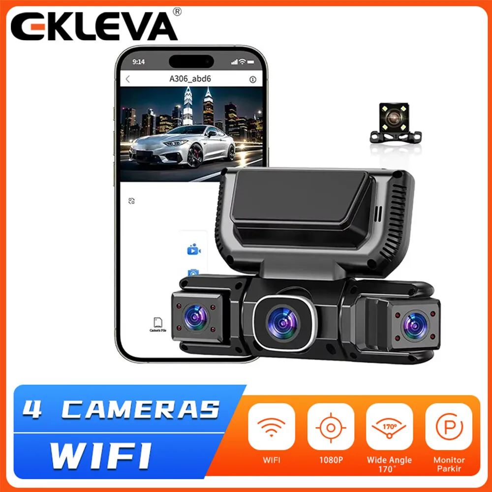 EKLEVA 3-inch 4Camera 360 Degrees Car Recorder With Infrared Night Camera Parking And IPS Screen Night Vision Monitor
EKLEVA 3-inch 4Camera 360 Degrees Car Recorder With Infrared Night Camera Parking And IPS Screen Night Vision Monitor