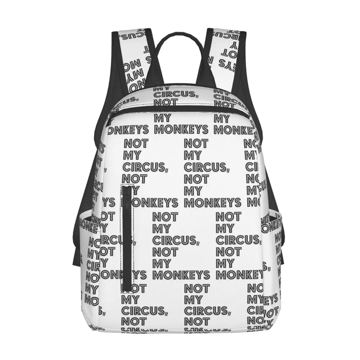 Not My Circus Not My Monkeys Funny Backpack Daypack Large Capacity Boys Girls BookBag School Bag Shoulder Bags for Men Women
Not My Circus Not My Monkeys Funny Backpack Daypack Large Capacity Boys Girls BookBag School Bag Shoulder Bags for Men Women
