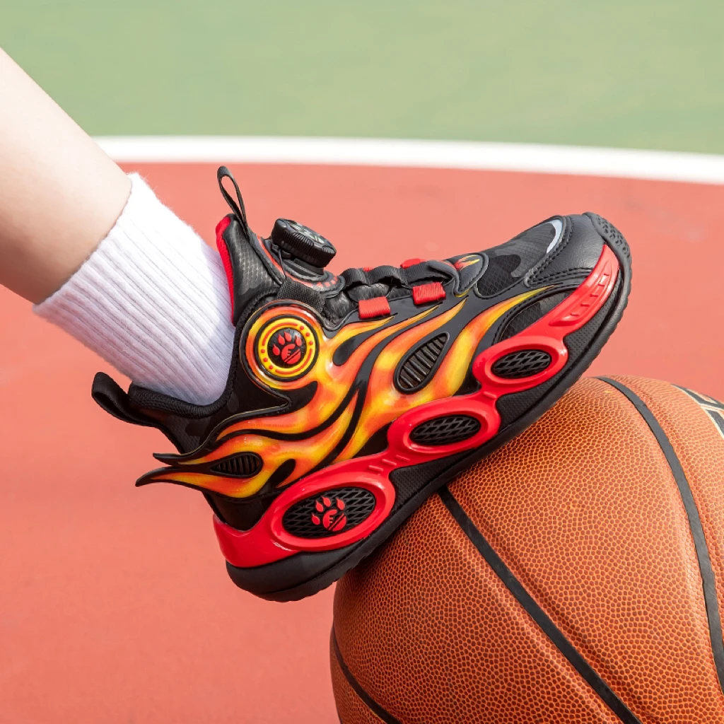 Children Basketball Shoes Swivel Button Boys Fashion Sneakers School Sport Shoes Breathable Kids Casual Trainers Outdoor Shoes
Children Basketball Shoes Swivel Button Boys Fashion Sneakers School Sport Shoes Breathable Kids Casual Trainers Outdoor Shoes