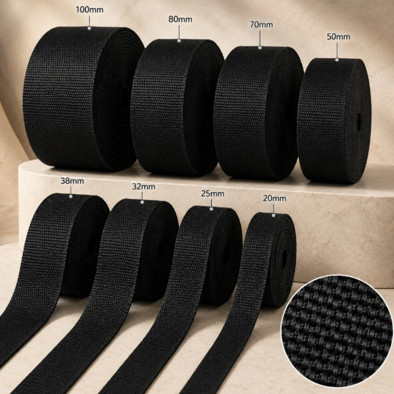 10Meters Black Polyester Webbing Tape 2-10cm 1.3mm Thick Backpack Strap Dog Collar Bag Ribbon Safety Belt Sewing Accessories
10Meters Black Polyester Webbing Tape 2-10cm 1.3mm Thick Backpack Strap Dog Collar Bag Ribbon Safety Belt Sewing Accessories