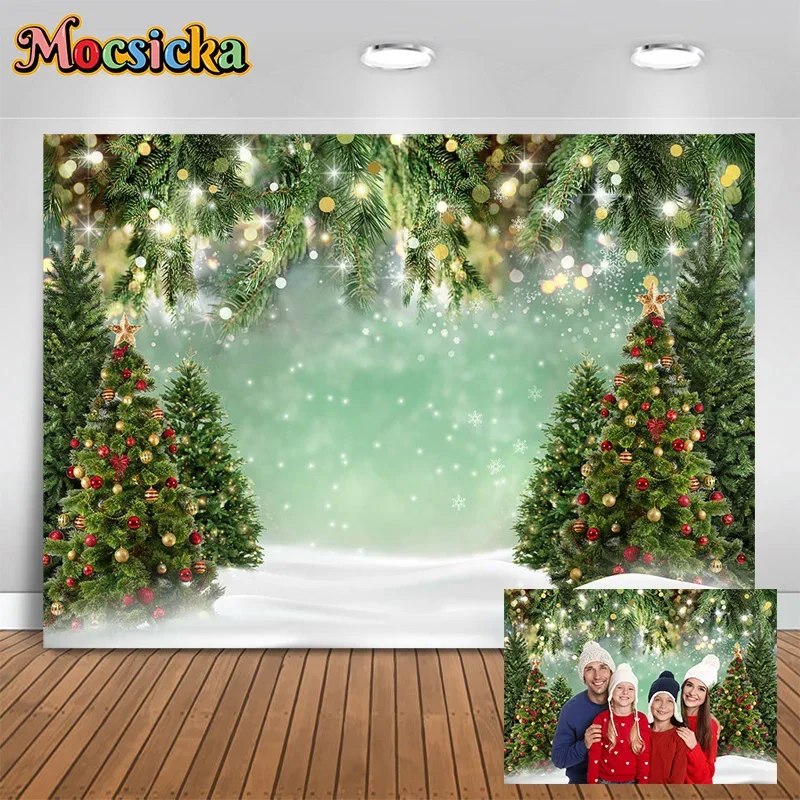 Mocsicka Photography Backgrounds Christmas Tree Pine Tree Snowy New Year's Eve Party Family Portrait Photo Backdrops Portrait
Mocsicka Photography Backgrounds Christmas Tree Pine Tree Snowy New Year's Eve Party Family Portrait Photo Backdrops Portrait
