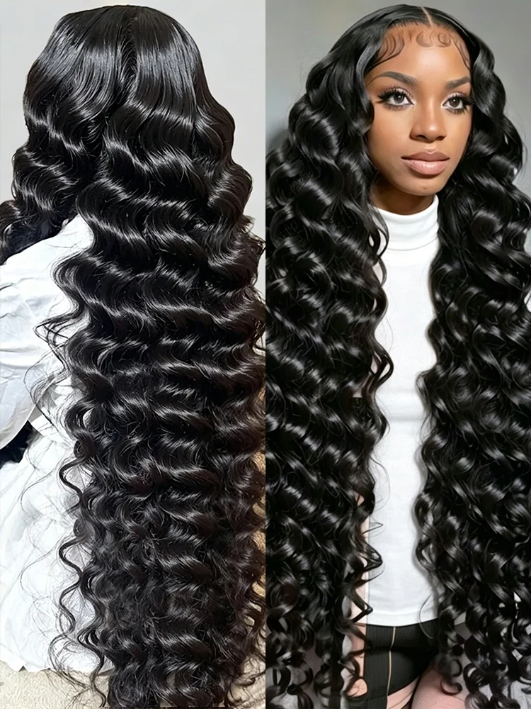 250 Density 13x4 13x6 HD Lace Frontal Wig Pre Plucked Loose Deep Wave Curly Remy Human Hair Wigs 360 Lace Front Wig For Women
250 Density 13x4 13x6 HD Lace Frontal Wig Pre Plucked Loose Deep Wave Curly Remy Human Hair Wigs 360 Lace Front Wig For Women