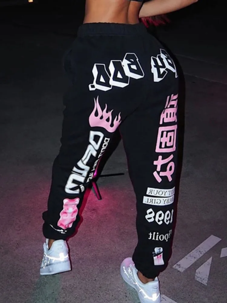 Women's trousers cropped pants sweatpants Trendy Lips Print Casual Loose Pants Black and White Sweatpants
Women's trousers cropped pants sweatpants Trendy Lips Print Casual Loose Pants Black and White Sweatpants