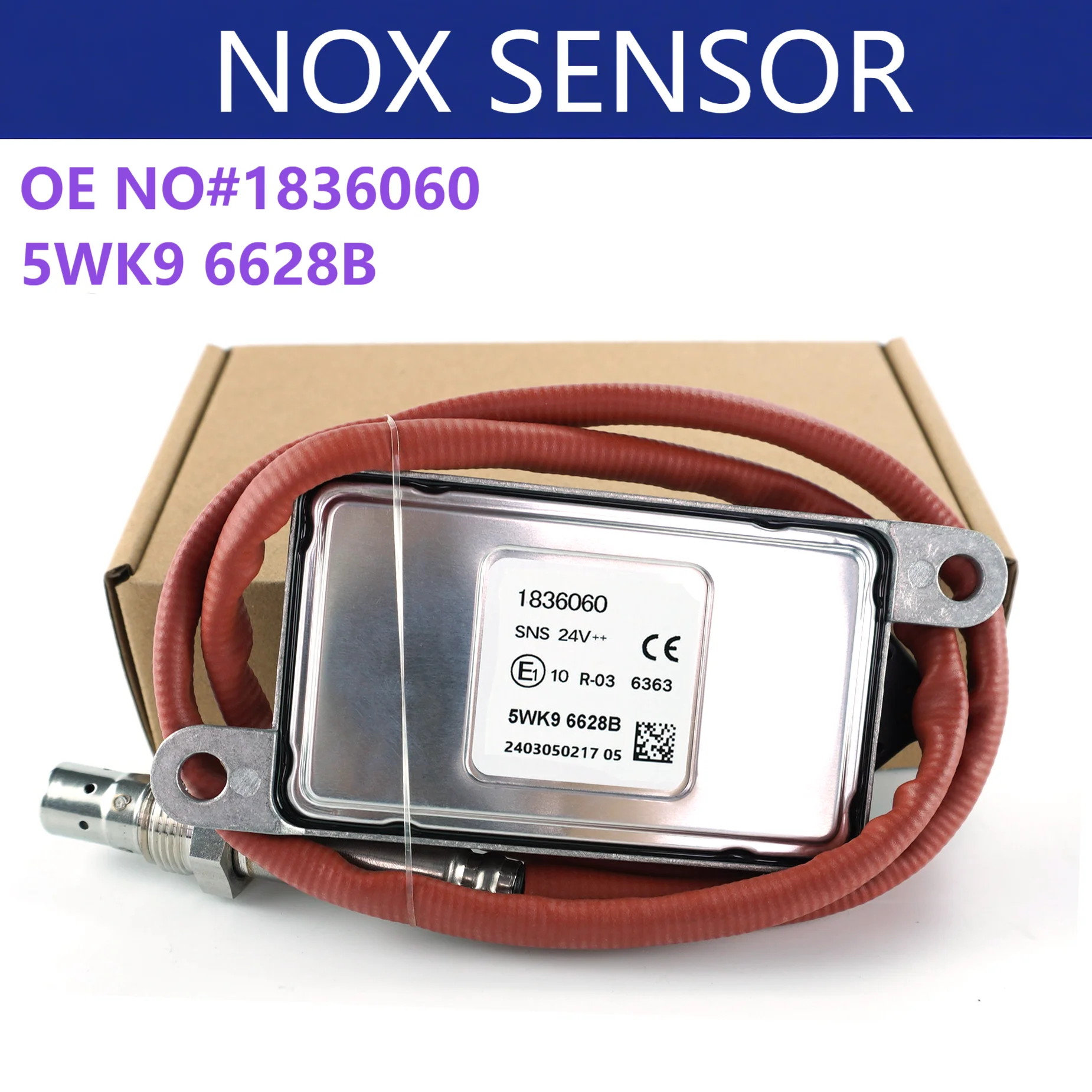 1836060 5WK96628B Nox Sensor Nitrogen Oxygen Sensor 5WK9 6628B For DAF Engine SCR Emission System Truck Parts
1836060 5WK96628B Nox Sensor Nitrogen Oxygen Sensor 5WK9 6628B For DAF Engine SCR Emission System Truck Parts