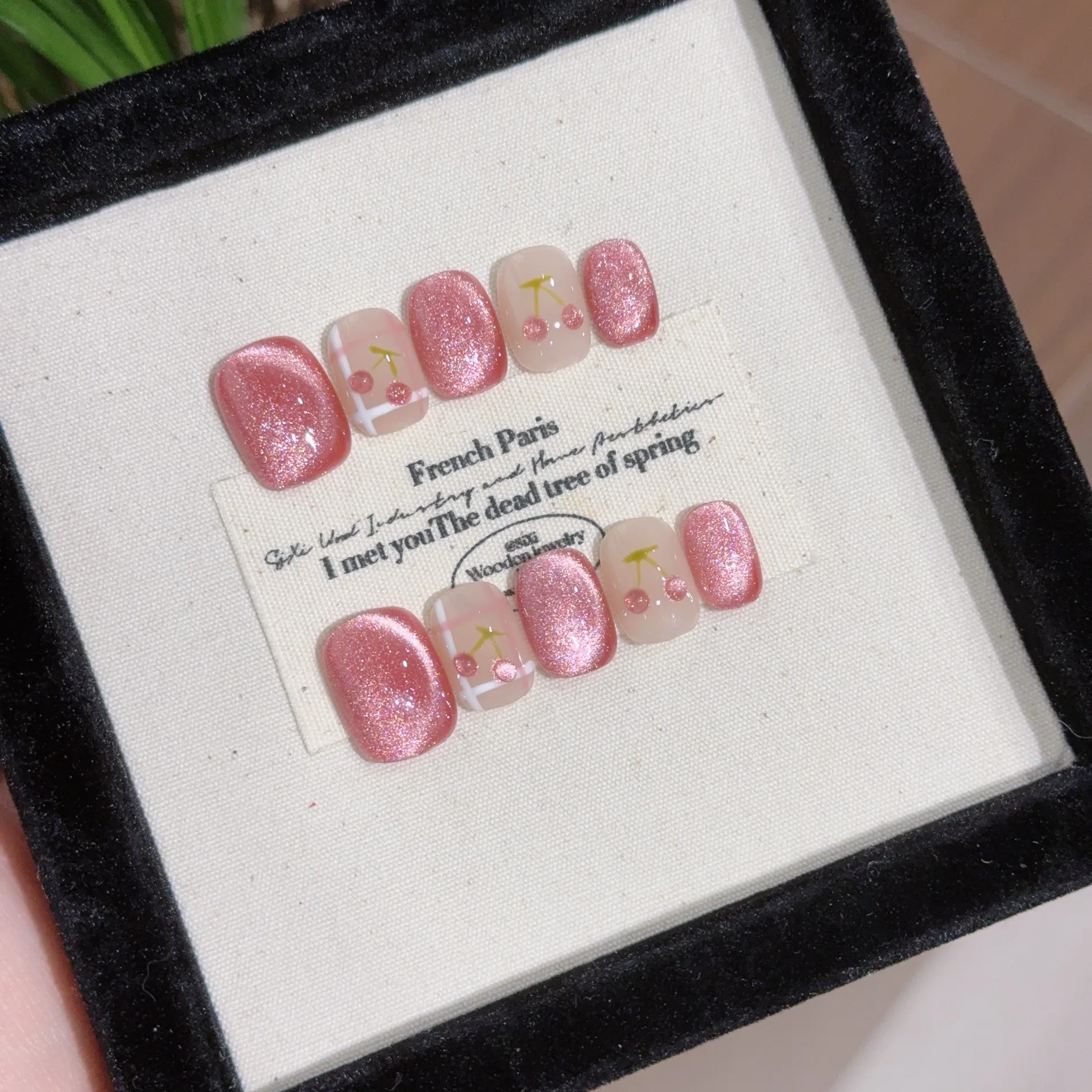 10Pcs Handmade Press On Nails French Manicure Full Cover Flower Short Ballerina Artificial False Nails Detachable Nail Tips Art
10Pcs Handmade Press On Nails French Manicure Full Cover Flower Short Ballerina Artificial False Nails Detachable Nail Tips Art