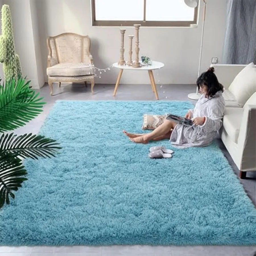 Fluffy Sky Blue Rugs for Bedroom Living Room 6x9 Large Soft Plush Shaggy Light Baby Blue Girls Boys Rug Non-Slip and Machine Wa
Fluffy Sky Blue Rugs for Bedroom Living Room 6x9 Large Soft Plush Shaggy Light Baby Blue Girls Boys Rug Non-Slip and Machine Wa