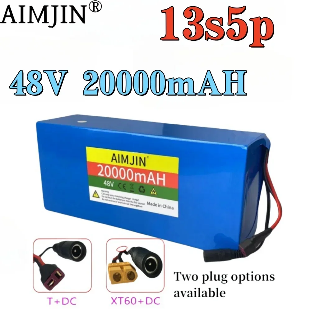 48V 20Ah 13S5P 18650 Battery Pack Lithium Li-ion Battery For 500-1000W Built-in BMS
48V 20Ah 13S5P 18650 Battery Pack Lithium Li-ion Battery For 500-1000W Built-in BMS