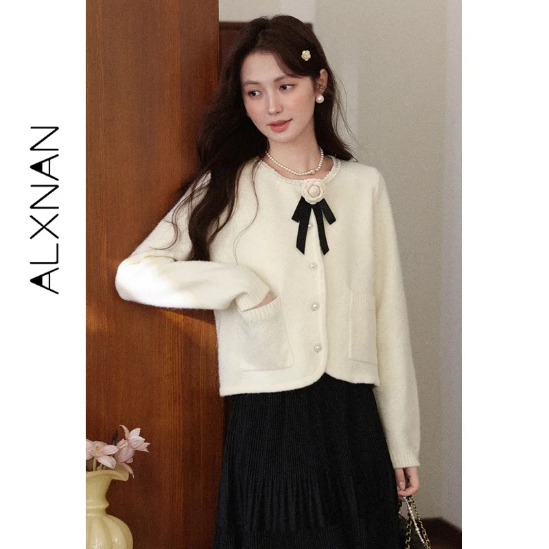 ALXNAN Women Cardigan Winter 2025 Chic Short Knit Sweater Loose Warm Elegant French Style Ladies Knitwear Long Sleeve Top L59307
ALXNAN Women Cardigan Winter 2025 Chic Short Knit Sweater Loose Warm Elegant French Style Ladies Knitwear Long Sleeve Top L59307