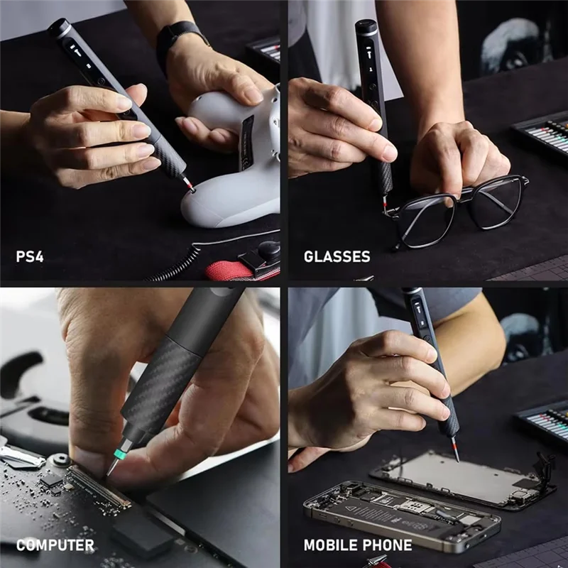 AT19-Cordless Electric Screwdriver Set 71 In 1 Screwdriver Set With 42 Magnetic Bits 5 Torque Settings PC Phone Repair Kit
AT19-Cordless Electric Screwdriver Set 71 In 1 Screwdriver Set With 42 Magnetic Bits 5 Torque Settings PC Phone Repair Kit