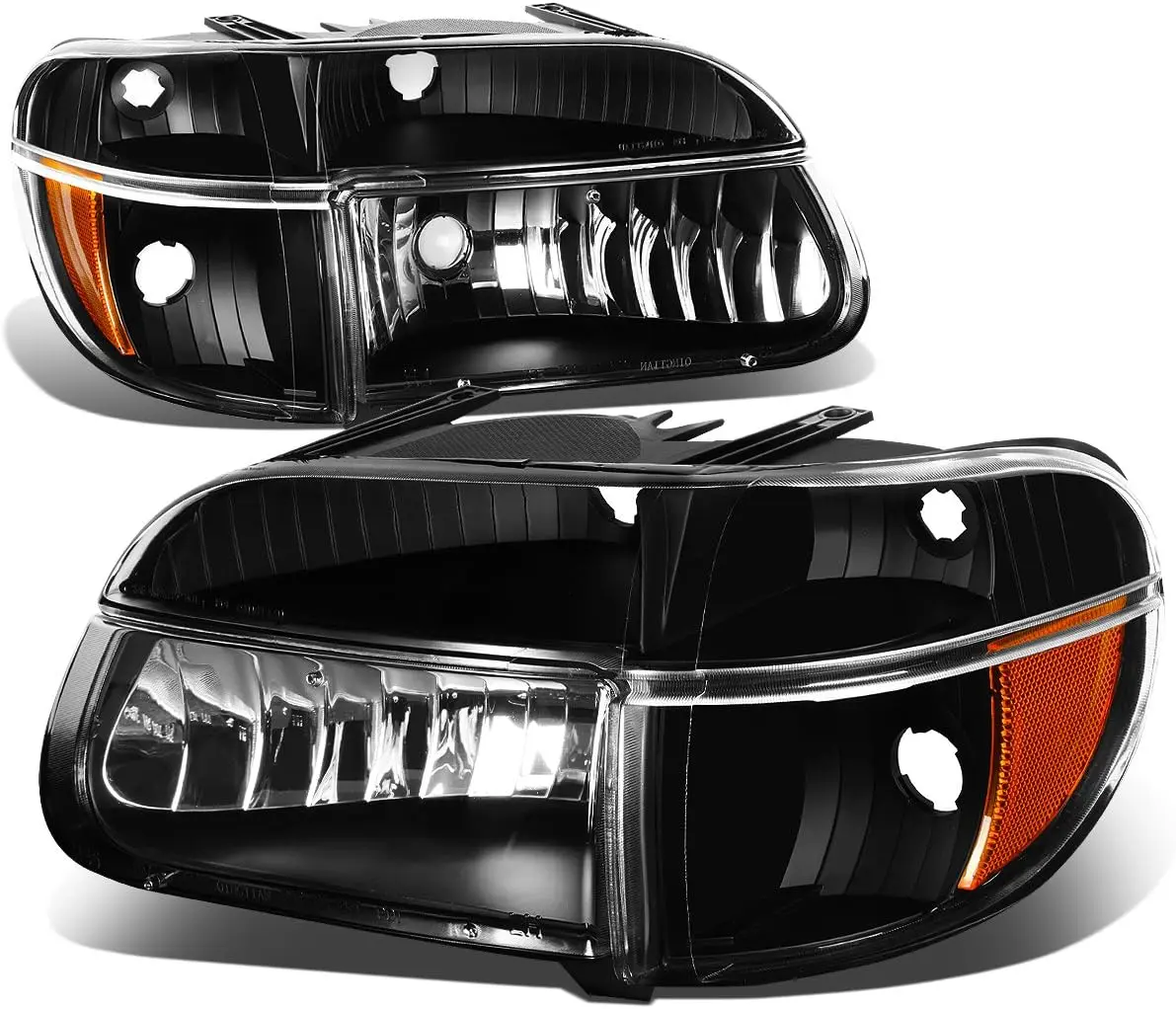 Headlights Assembly Compatible with 1995-2001 Ford Mercury Explorer Mountaineer, 4Pcs Driver and Passenger Side Halogen Headlamp
Headlights Assembly Compatible with 1995-2001 Ford Mercury Explorer Mountaineer, 4Pcs Driver and Passenger Side Halogen Headlamp