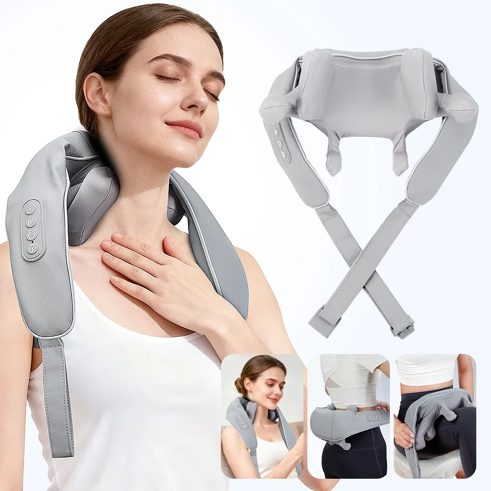 Wireless 8-head Kneading Neck Shoulder Massage Shawl Infrared Thermal Deep Tissue Trapezius Muscle Relief Pain Relief Massager
Wireless 8-head Kneading Neck Shoulder Massage Shawl Infrared Thermal Deep Tissue Trapezius Muscle Relief Pain Relief Massager