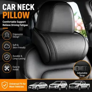 Seat Headrest Travel Rest Neck Pillow PU Leather Neck Pillow Memory Foam Pillows Car Accessories used for Tesla Model3/Y/X
Seat Headrest Travel Rest Neck Pillow PU Leather Neck Pillow Memory Foam Pillows Car Accessories used for Tesla Model3/Y/X