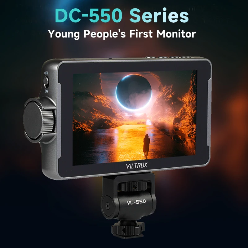 VILTROX DC-550 Pro 5,5 дюймов 4K профессиональный монитор для фотостудии HDMI-Совместимый Сенсорный экран 3D LUT Director Monitor x
VILTROX DC-550 Pro 5,5 дюймов 4K профессиональный монитор для фотостудии HDMI-Совместимый Сенсорный экран 3D LUT Director Monitor x