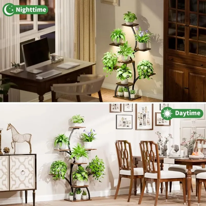 Plant Stand Indoor with Grow Lights, 6Tiered Plants Shelf Indoor,50"Corner Plants Stands for Indoor Plants, Lighted Plant Holder
Plant Stand Indoor with Grow Lights, 6Tiered Plants Shelf Indoor,50"Corner Plants Stands for Indoor Plants, Lighted Plant Holder