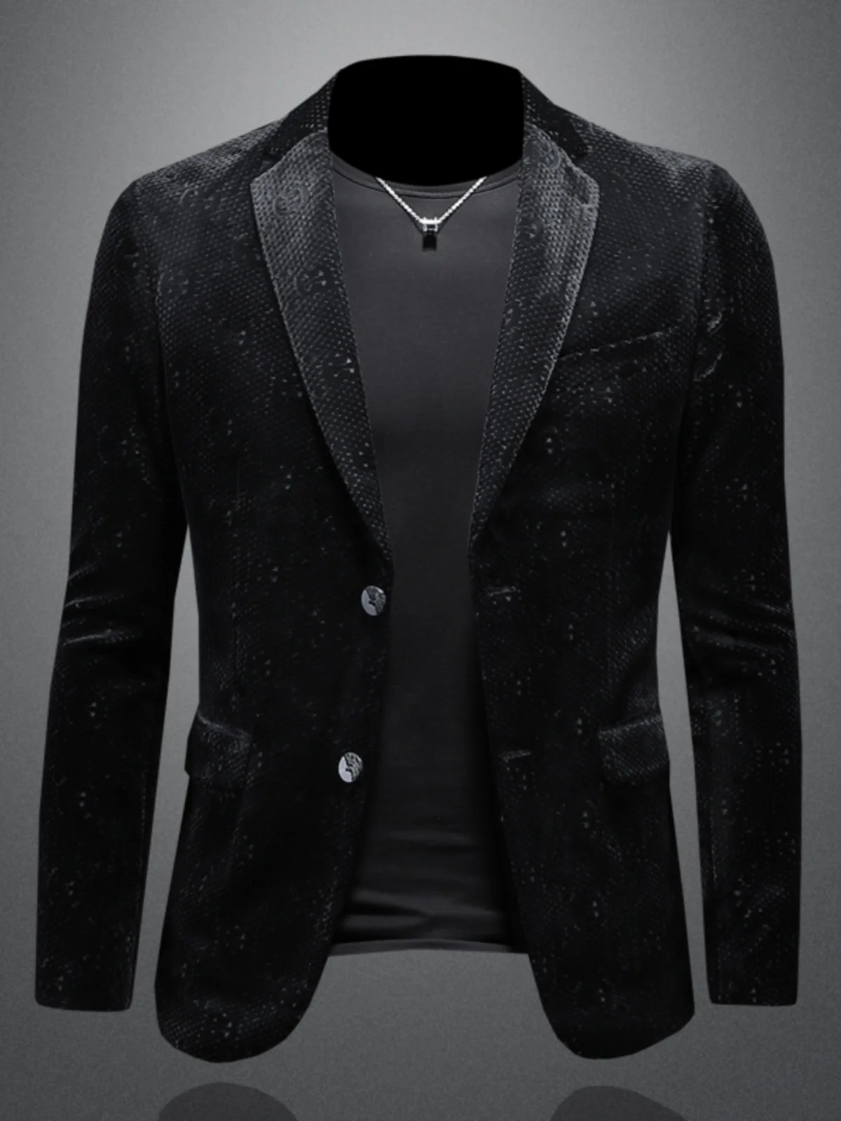 Men's Busin Casual Velvet Suit Jaet Letter Embroidery Flat Velvet Autumn Winter New Sle Korean Version Slim Fit Coat
Men's Busin Casual Velvet Suit Jaet Letter Embroidery Flat Velvet Autumn Winter New Sle Korean Version Slim Fit Coat