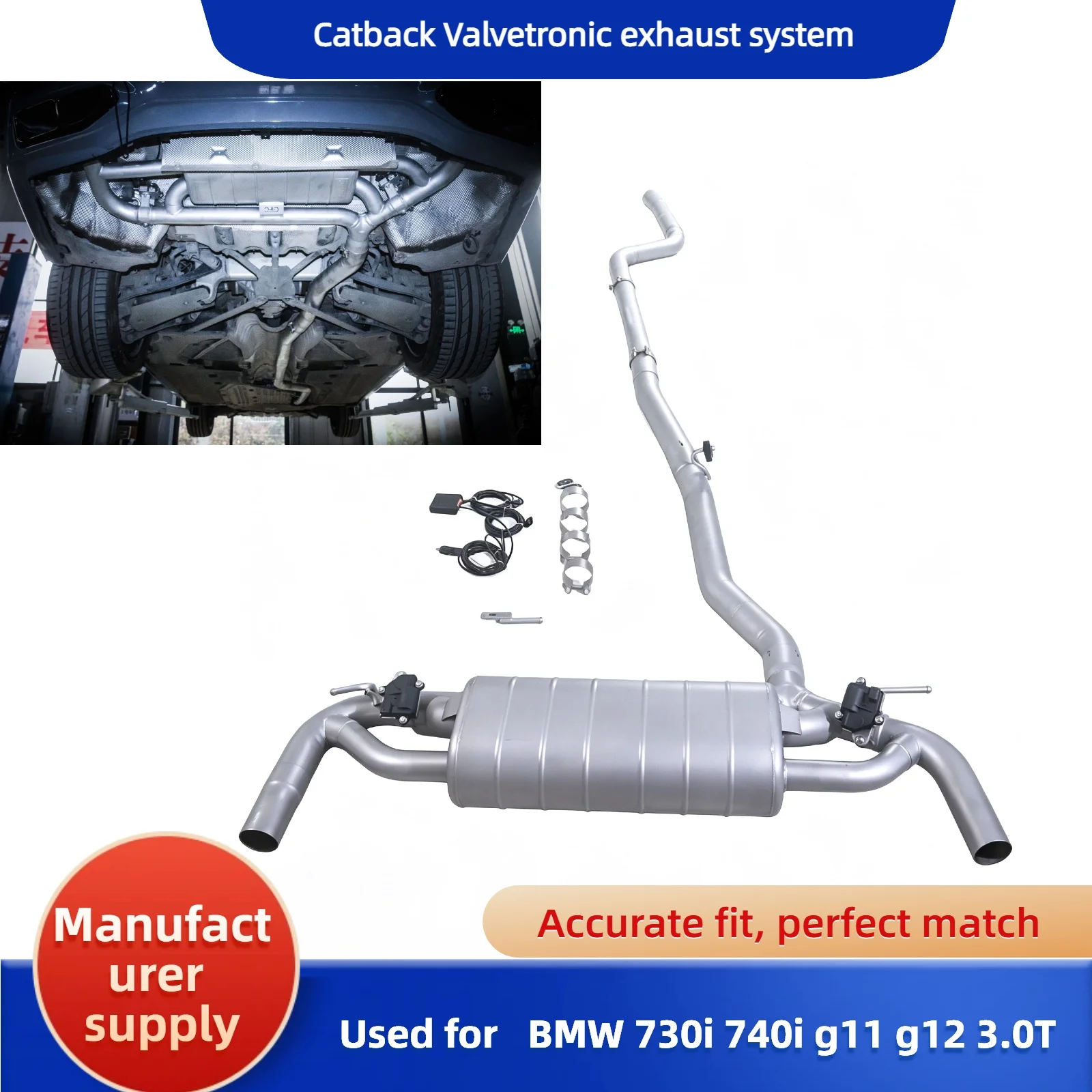 For Is Suitable 2017-2021 740i 730i 3.0t G11 G12 SUS304 Pipe Catback Valvetronic Exhaust System Muffler
For Is Suitable 2017-2021 740i 730i 3.0t G11 G12 SUS304 Pipe Catback Valvetronic Exhaust System Muffler