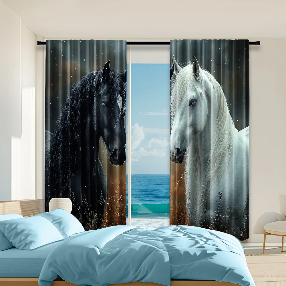 2 pcs, versatile polyester transparent curtains for home decoration Horse for use in bedrooms and living rooms
2 pcs, versatile polyester transparent curtains for home decoration Horse for use in bedrooms and living rooms