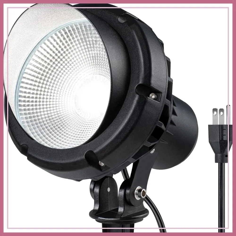 LED 40W Outdoor Spot Lights, 5000K Daylight, Plug in with Stake & 5.5ft Cord, Ultra Bright for Yard, House, Tree, Lawn, Signage
LED 40W Outdoor Spot Lights, 5000K Daylight, Plug in with Stake & 5.5ft Cord, Ultra Bright for Yard, House, Tree, Lawn, Signage