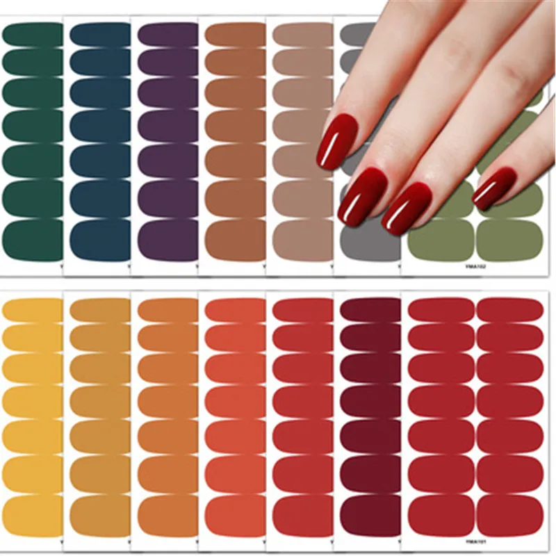 Full Cover Solid Color Nail Stickers Nail Decoration Nails Sticker Designer Self Adhesive Nail Sticker Creative Nail Art Sticker
Full Cover Solid Color Nail Stickers Nail Decoration Nails Sticker Designer Self Adhesive Nail Sticker Creative Nail Art Sticker