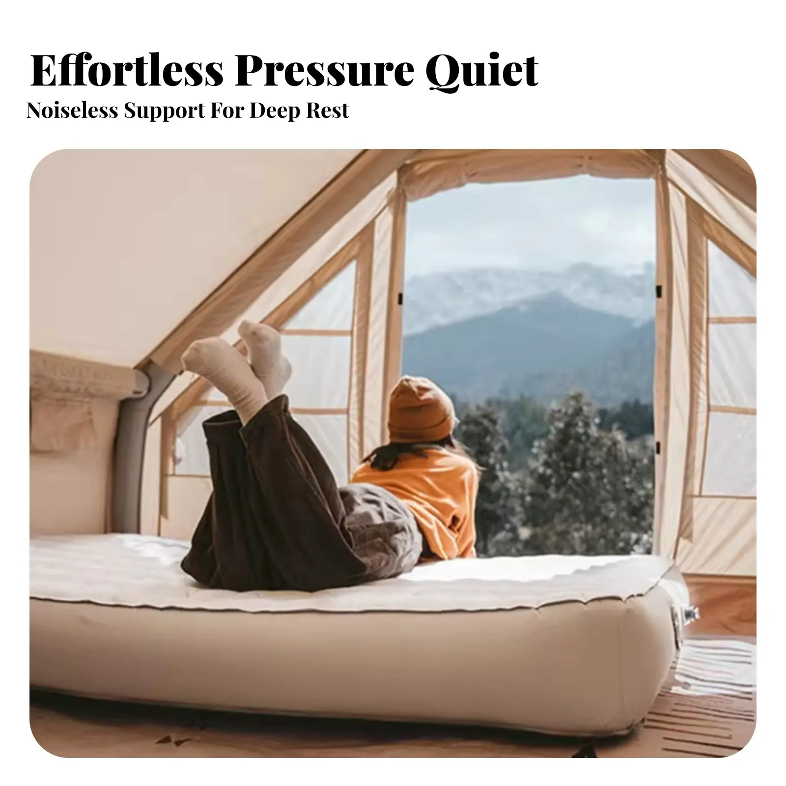 Camping Inflatable Sleeping Pad, Portable Air Mattress, Quiet Comfort, Built-in Pump, Suede Skin Surface, Outdoor Tent, Hiking,
Camping Inflatable Sleeping Pad, Portable Air Mattress, Quiet Comfort, Built-in Pump, Suede Skin Surface, Outdoor Tent, Hiking,
