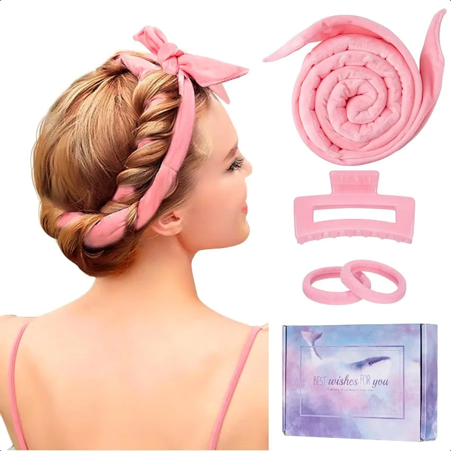 Upgraded 60 Extra Long Soft Heatl Hair Curlers to Sleep In No Heat Hair Rollers Pink
Upgraded 60 Extra Long Soft Heatl Hair Curlers to Sleep In No Heat Hair Rollers Pink