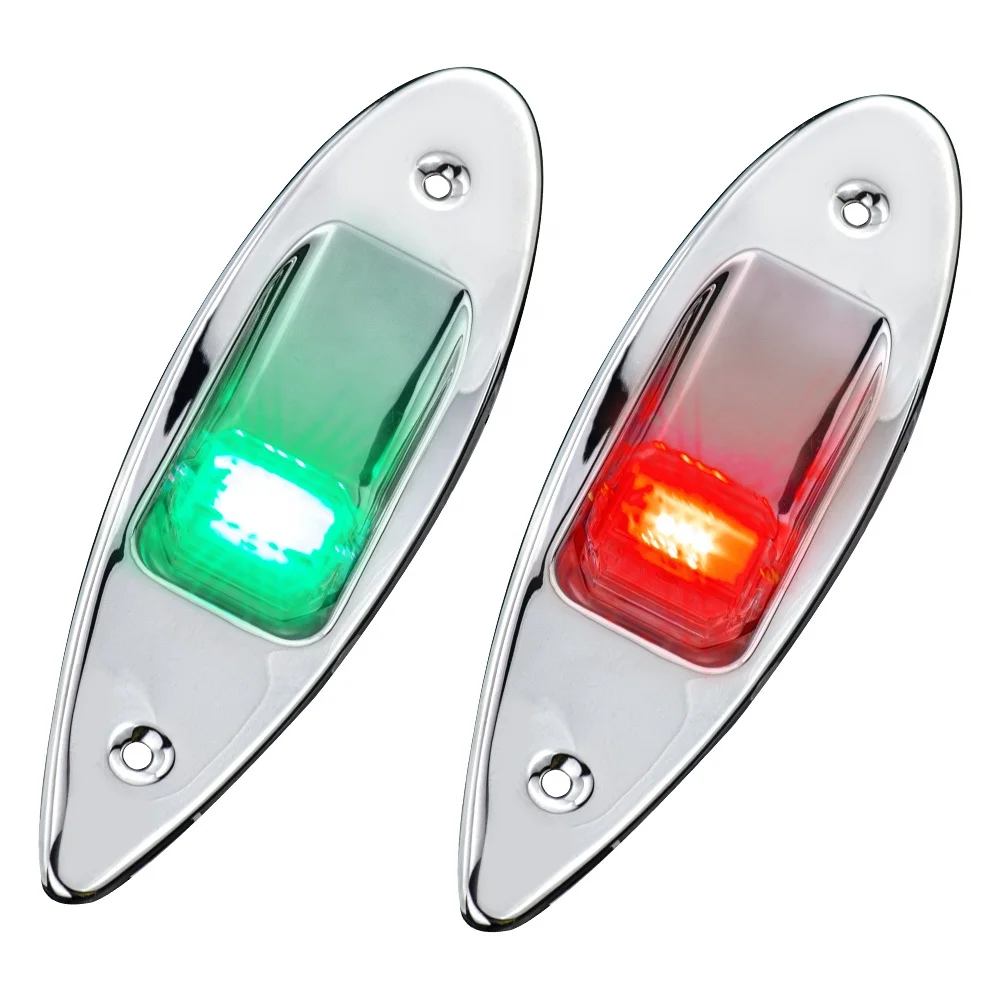 STLF Marine Red and Green Vertical Flush Mount 12 Volts Boat Navigation Lights
STLF Marine Red and Green Vertical Flush Mount 12 Volts Boat Navigation Lights