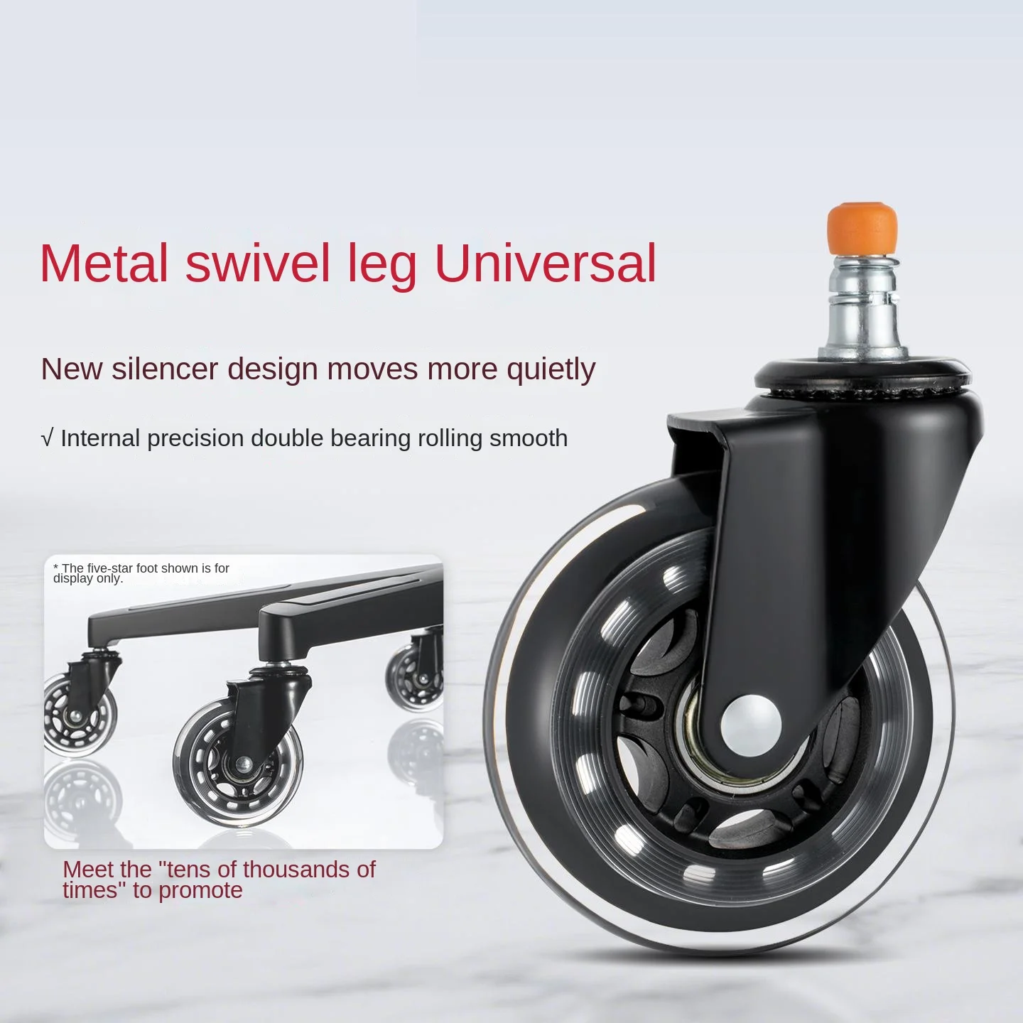 5 Pcs 2.5/3 Inch Universal Office Chair Wheels Caster For Gaming Chair, Executive Chair And Desk Chair
5 Pcs 2.5/3 Inch Universal Office Chair Wheels Caster For Gaming Chair, Executive Chair And Desk Chair