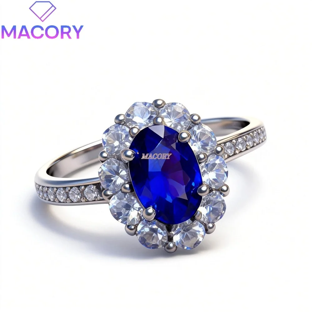 Natural Sapphire Ring 925 Sterling Silver Women's Jewelry Wedding Ring Elegant, Charming Luxurious Graceful
Natural Sapphire Ring 925 Sterling Silver Women's Jewelry Wedding Ring Elegant, Charming Luxurious Graceful