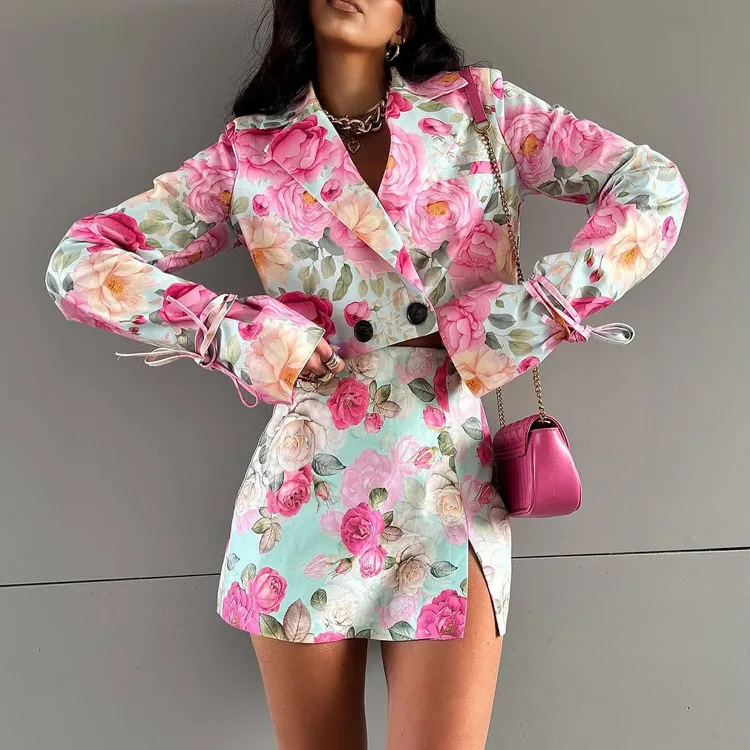 2026 new foreign trade women's digital printing fashion lapel skirt set
2026 new foreign trade women's digital printing fashion lapel skirt set