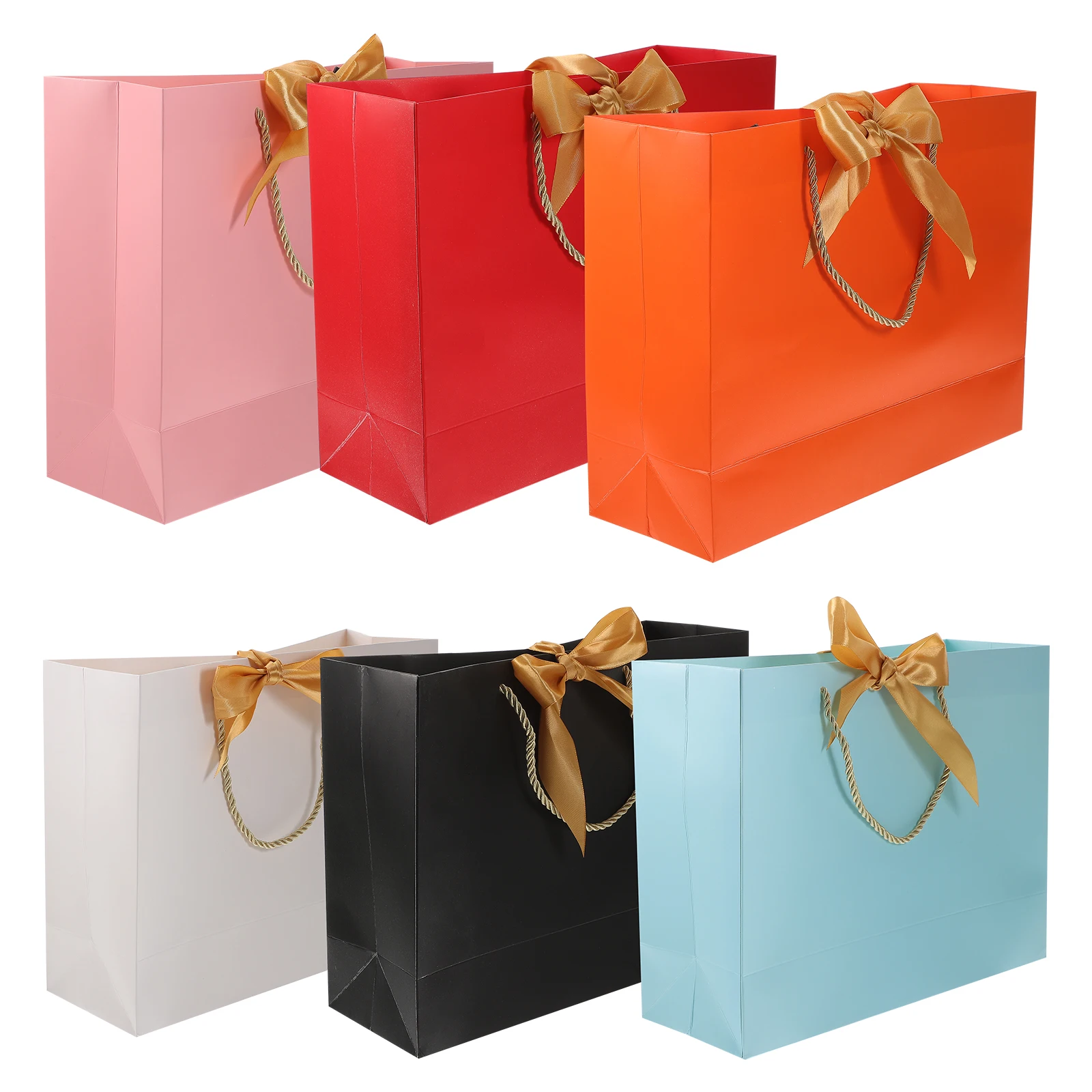 6 Pcs Large Bow Paper Gift Bags for Presents Festival Wedding Wrapping PartyDecoration Storage ShoppingBag Medium Small
6 Pcs Large Bow Paper Gift Bags for Presents Festival Wedding Wrapping PartyDecoration Storage ShoppingBag Medium Small