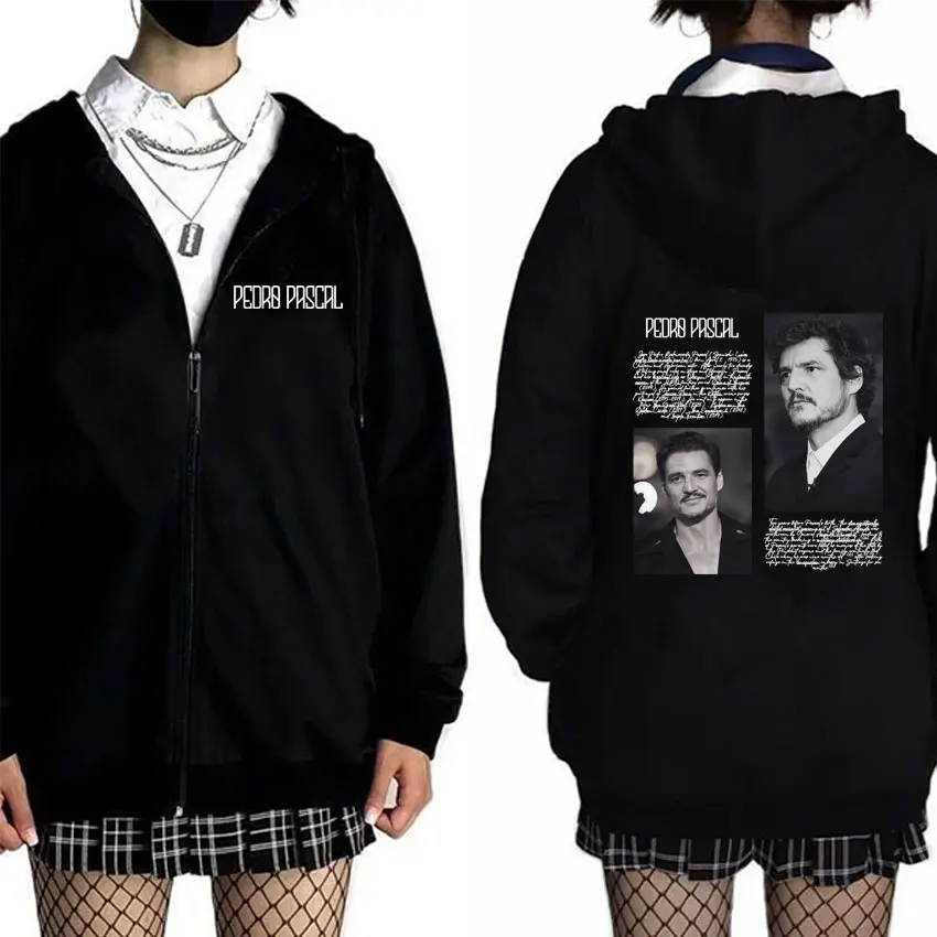 The Last of Us Pedro Pascal Zipper Hoodie Men Women Casual Fleece Cotton Zip Up Jacket Male Fashion Vintage Oversized Streetwear
The Last of Us Pedro Pascal Zipper Hoodie Men Women Casual Fleece Cotton Zip Up Jacket Male Fashion Vintage Oversized Streetwear