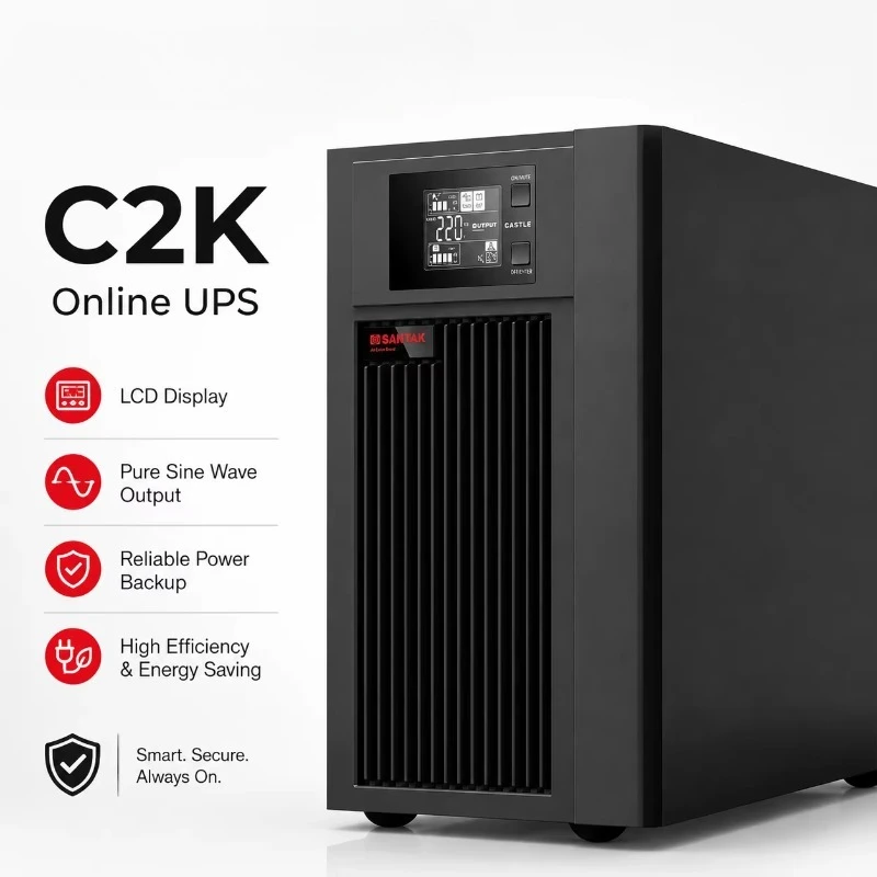 UPS Online Intelligent Voltage Regulator C2K 2000VA/1800W Built-in Battery Standard Machine Uninterruptible Power Supply
UPS Online Intelligent Voltage Regulator C2K 2000VA/1800W Built-in Battery Standard Machine Uninterruptible Power Supply