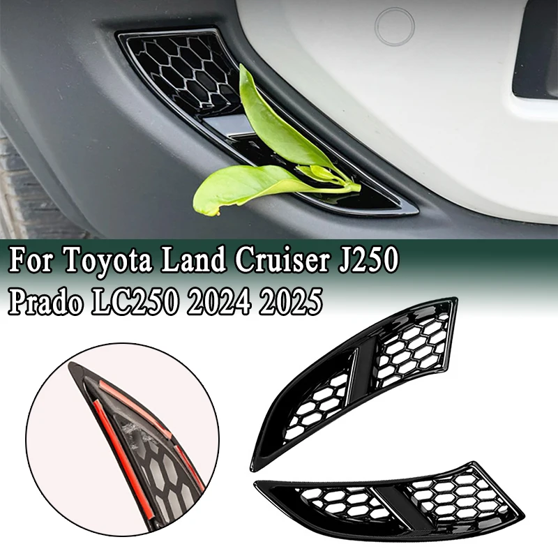 For Toyota Land Cruiser J250 Prado LC250 2024 2025 Front Bumper Side Corner Wind Deflectors Bug Guard Fog Lamp Shield
For Toyota Land Cruiser J250 Prado LC250 2024 2025 Front Bumper Side Corner Wind Deflectors Bug Guard Fog Lamp Shield