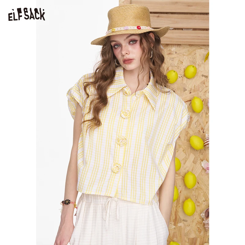 ELFSACK 2025 Summer New Arrivalsplaid Flower Bubble Short Sleeve Chic Shirt For Women
ELFSACK 2025 Summer New Arrivalsplaid Flower Bubble Short Sleeve Chic Shirt For Women